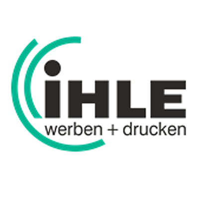 Kundenlogo IHLE GmbH werben + drucken
