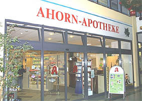 Logo Aussenansicht der Ahorn-Apotheke