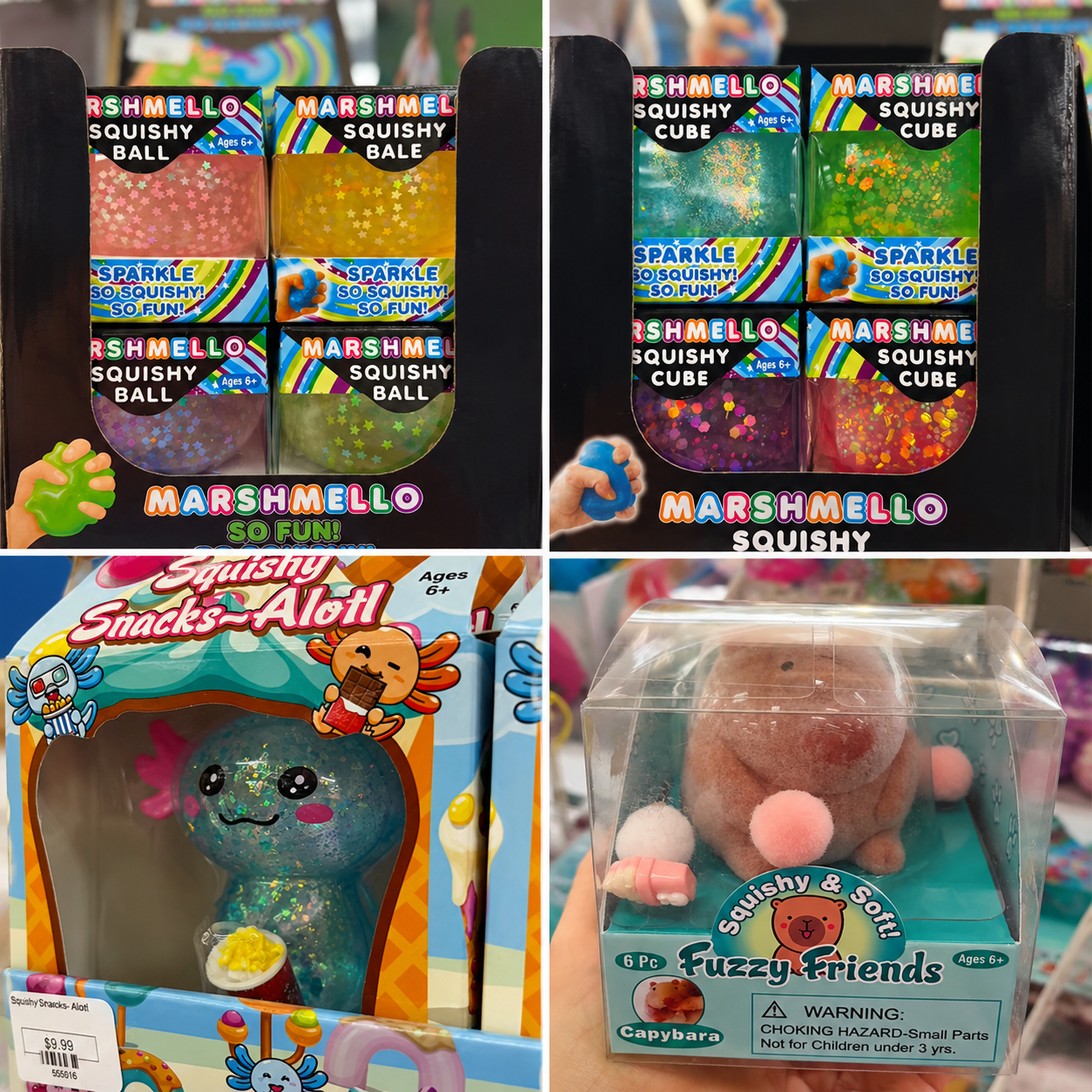 Another squishy update is here! Discover adorable Marshmello Squishy Balls, Squishy Cubes, Fuzzy Fri 