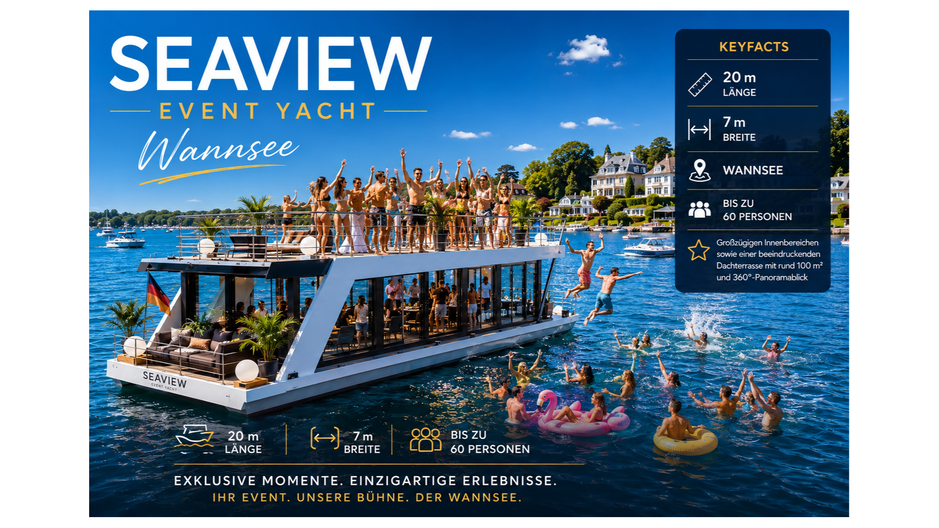 SEAVIEW EVENT YACHT WANNSEE, Königstraße 67A in Berlin