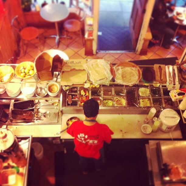 Images Razan's Organic Kitchen traditional and classic shawarma.