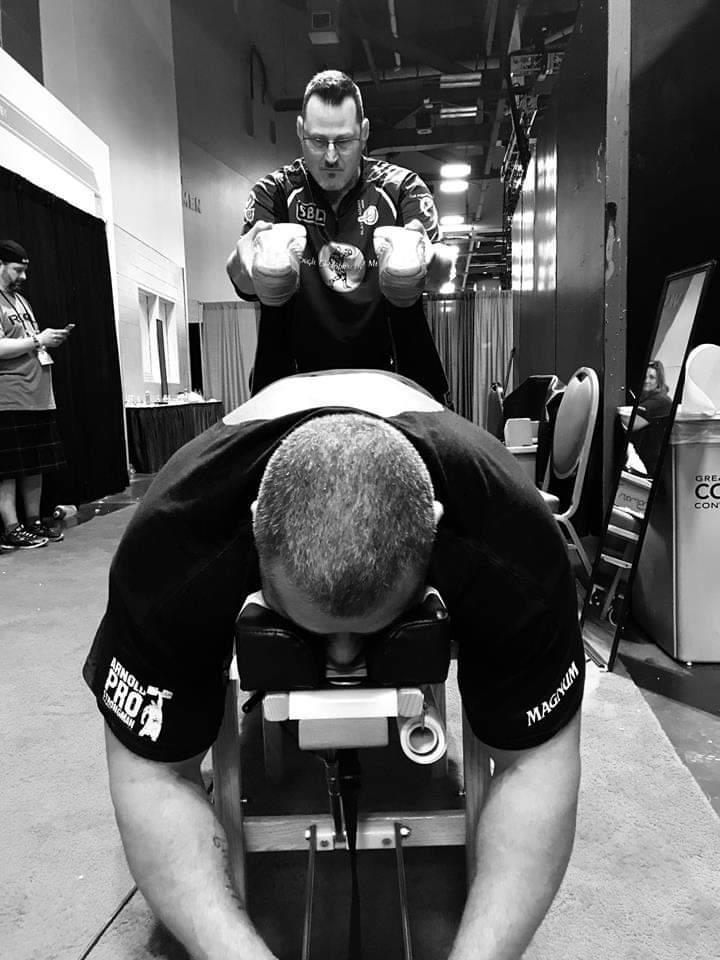This awesome photo was taken at the Arnold's Pro strongman series in Columbus Ohio and includes Polish strongman champion Mateusz Kieliszkowski.