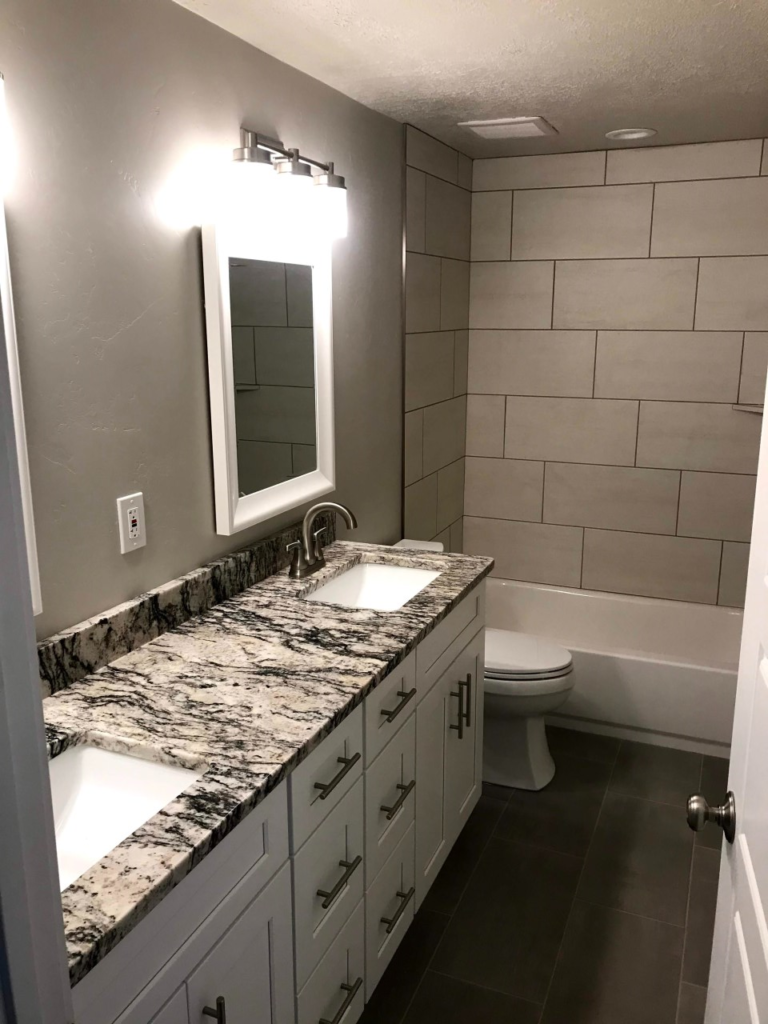 after images of a bathroom remodel