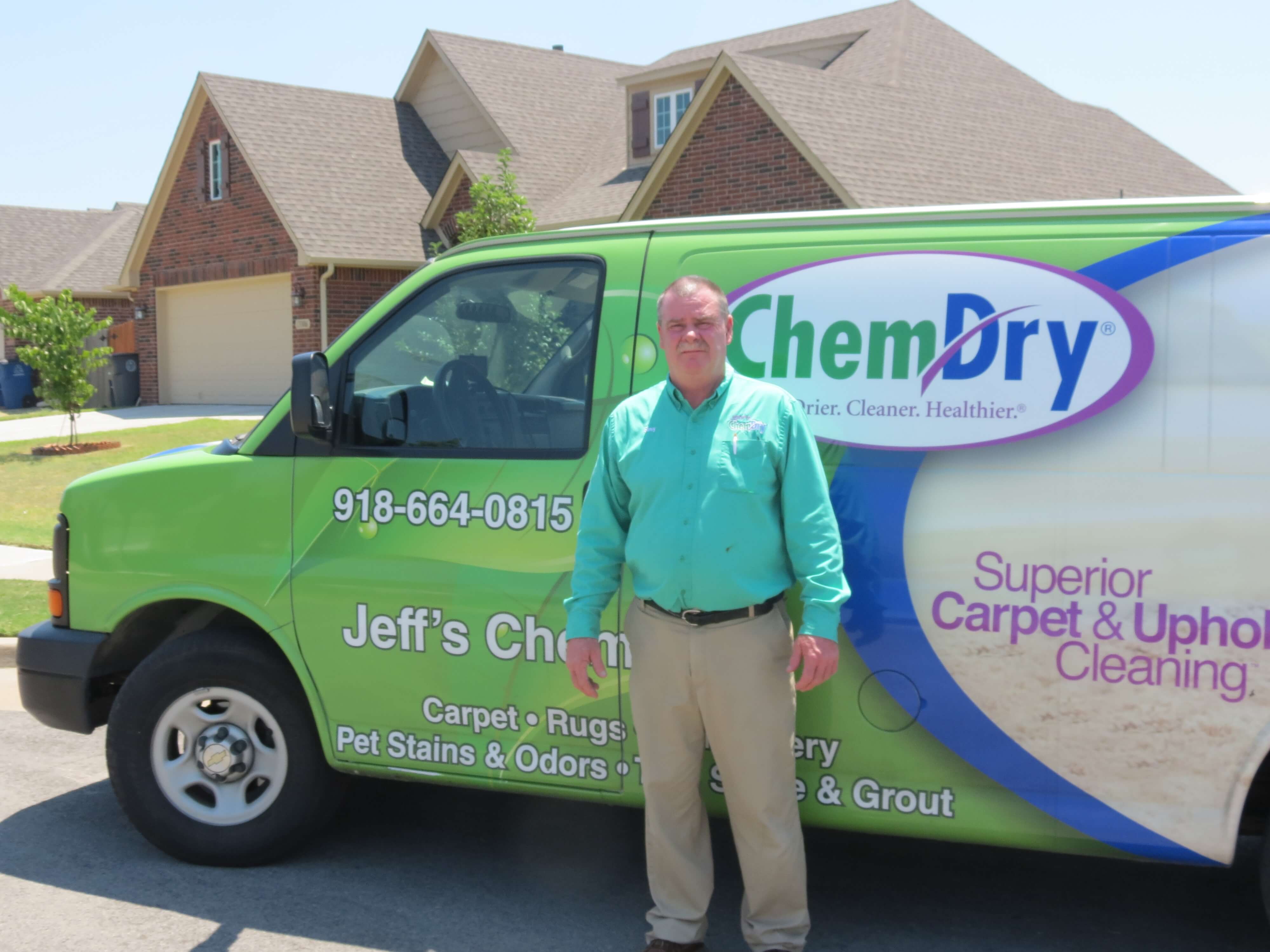 Gary Donaldson the General Manager of Jeff's Chem-Dry