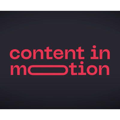 content in motion: Agentur für bewegende Texte, Fotos und Videos Logo