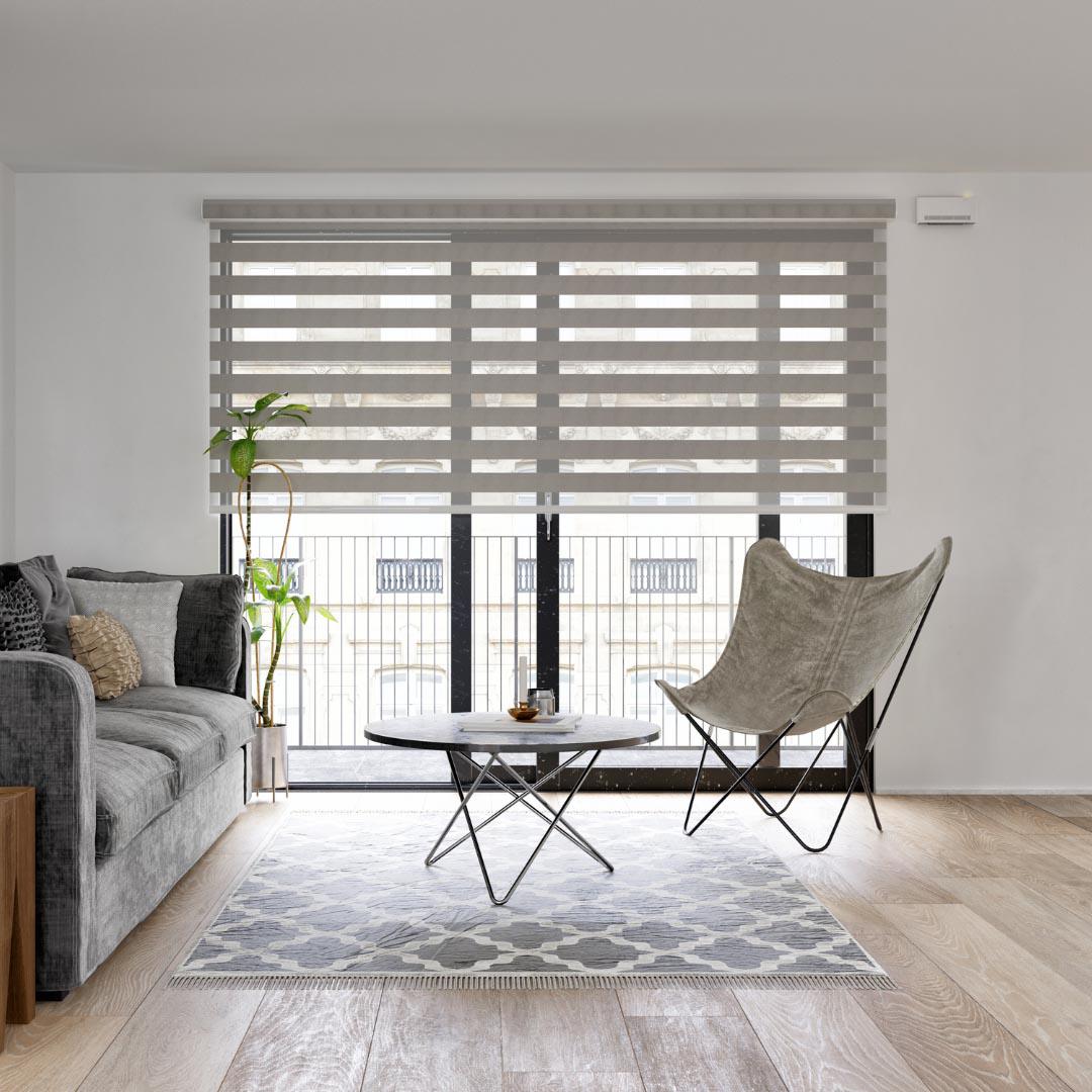 Dual Shades are a fashionable way to control the amount of light and privacy through your windows. Budget Blinds of Chilliwack, Hope and Harrison Chilliwack (604)824-0375