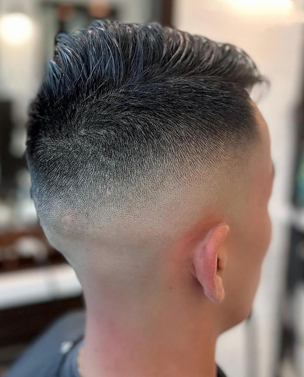 High Skin Fade Haircut with Drop Fade