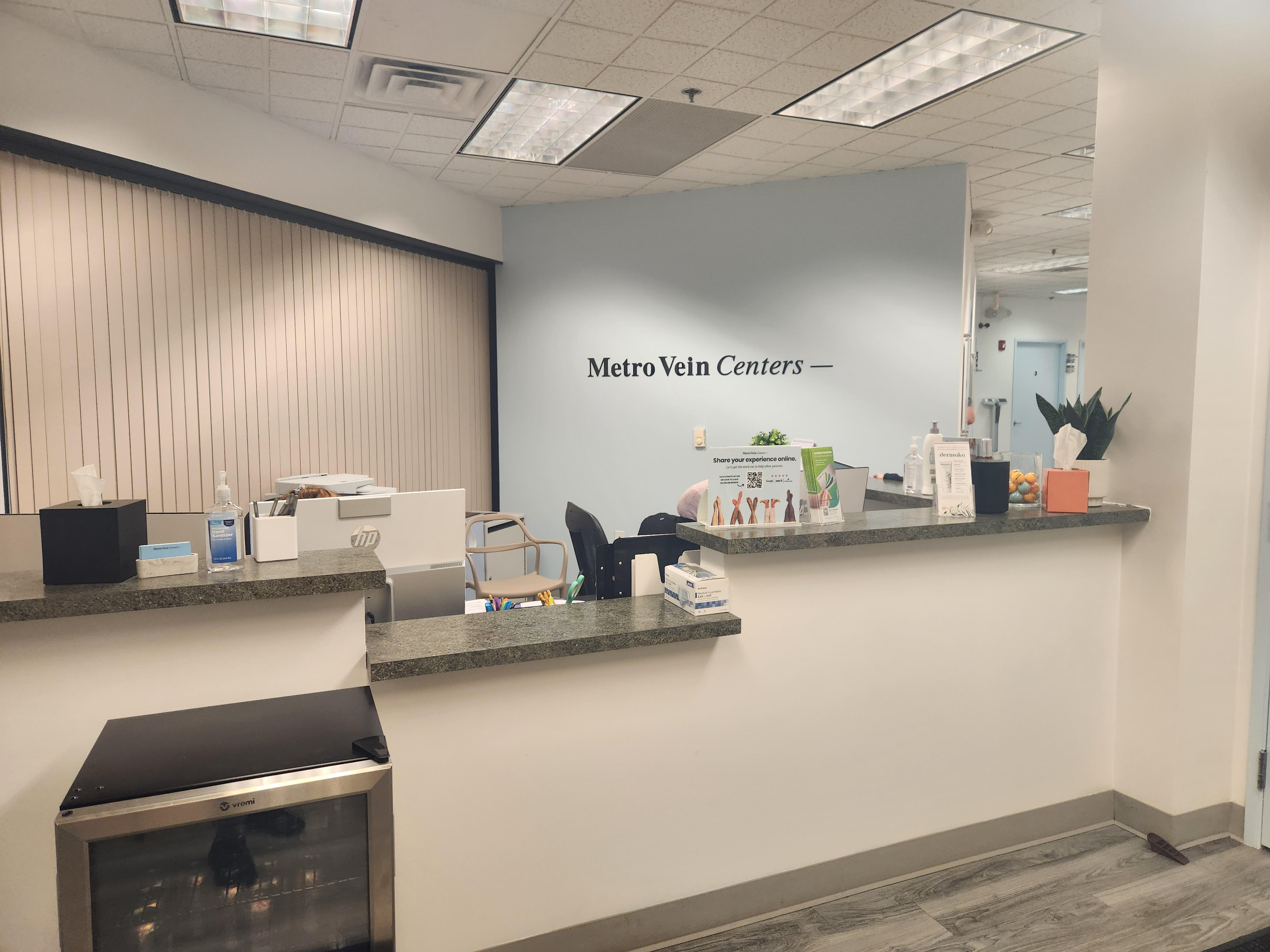 The front desk in our vein clinic in Dearborn, MI.