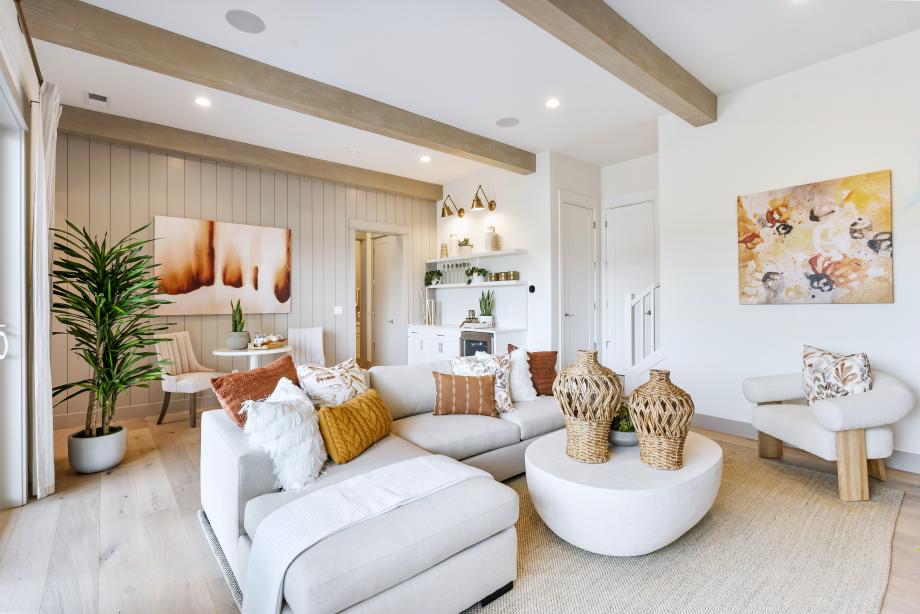 A finished basement provides great additional space to entertain