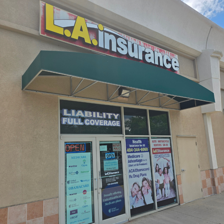 Exterior of the L.A. Insurance Agency located at 2841 Greenbriar Parkway SW in GA