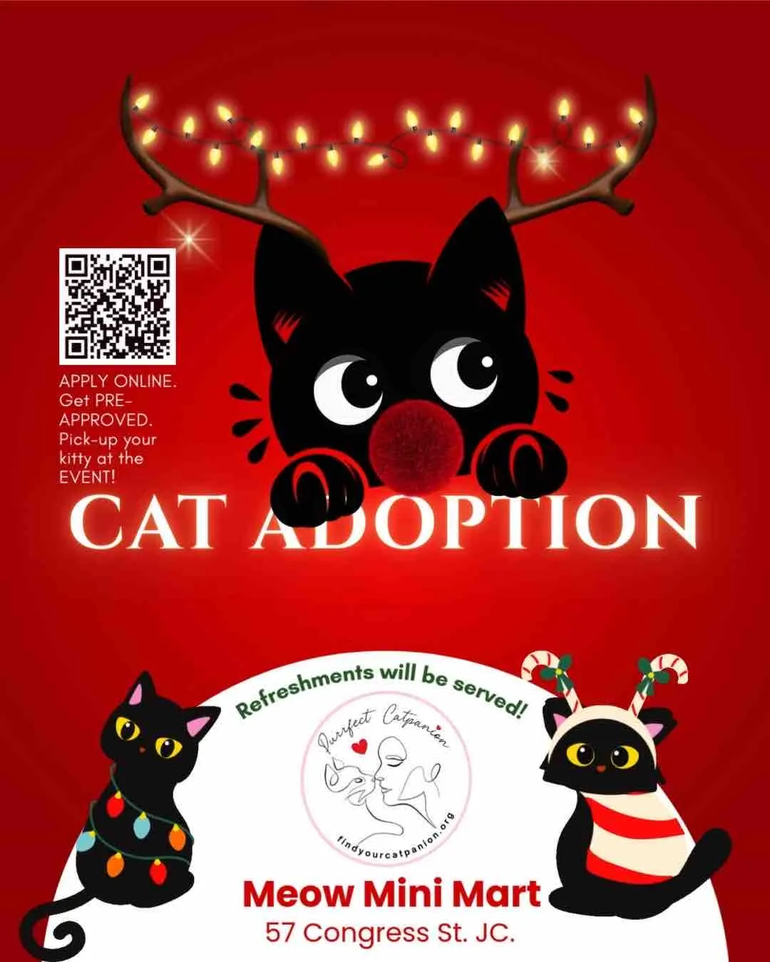 Image of Local Pet Event Adoption Event with Purrfect Catpanion Nearby