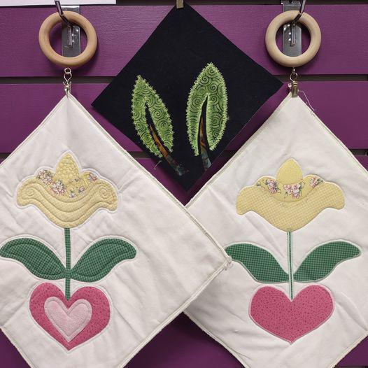 Come learn all about applique with Donna Hamill on October 5th and 12th. Learn how to get the look of hand applique with your machine. Plus learn how to use different stitches from your machine to jazz up your applique! Sign up today: