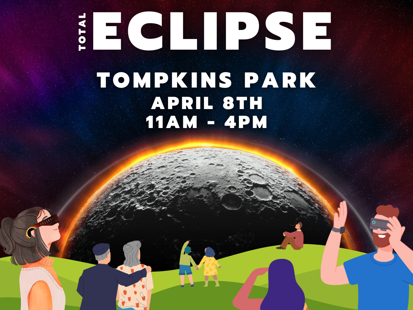Join us, the John Servider State Farm team, for an unforgettable experience as we gather to witness the celestial wonder of the Total Eclipse! Set against the picturesque backdrop of Tompkins Park in Watertown, NY, our booth will be a hub of excitement and activity.

In addition to enjoying the eclipse, take advantage of the opportunity to learn more about insurance and financial planning from our knowledgeable staff. Don't miss out on this unique opportunity to join us under the darkened sky.

April 8th

11am - 4pm

Historic Tompkins Park

Watertown, NY