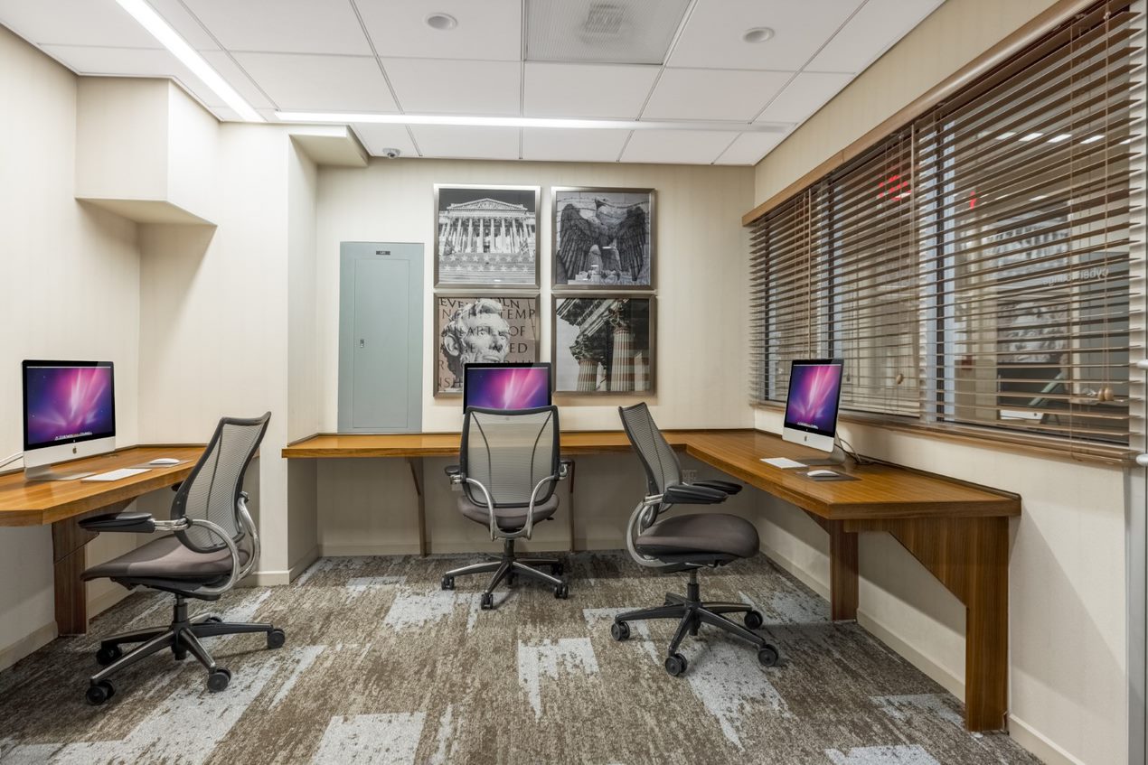 Executive business center with multiple working stations