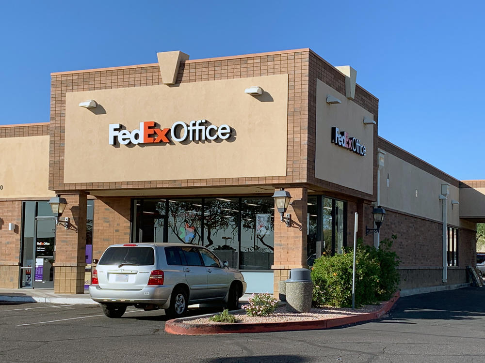 Exterior photo of FedEx Office location at 5880 W Thunderbird Rd\t Print quickly and easily in the self-service area at the FedEx Office location 5880 W Thunderbird Rd from email, USB, or the cloud\t FedEx Office Print & Go near 5880 W Thunderbird Rd\t Shipping boxes and packing services available at FedEx Office 5880 W Thunderbird Rd\t Get banners, signs, posters and prints at FedEx Office 5880 W Thunderbird Rd\t Full service printing and packing at FedEx Office 5880 W Thunderbird Rd\t Drop off FedEx packages near 5880 W Thunderbird Rd\t FedEx shipping near 5880 W Thunderbird Rd