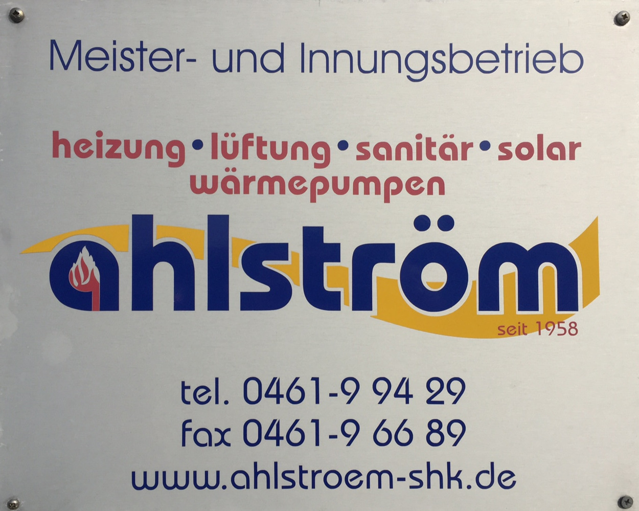 Ahlström Heizung GmbH, Wittenberger Weg 24 in Flensburg