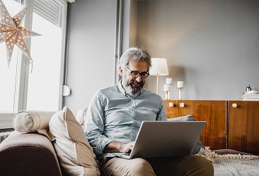 A client signing into their account.