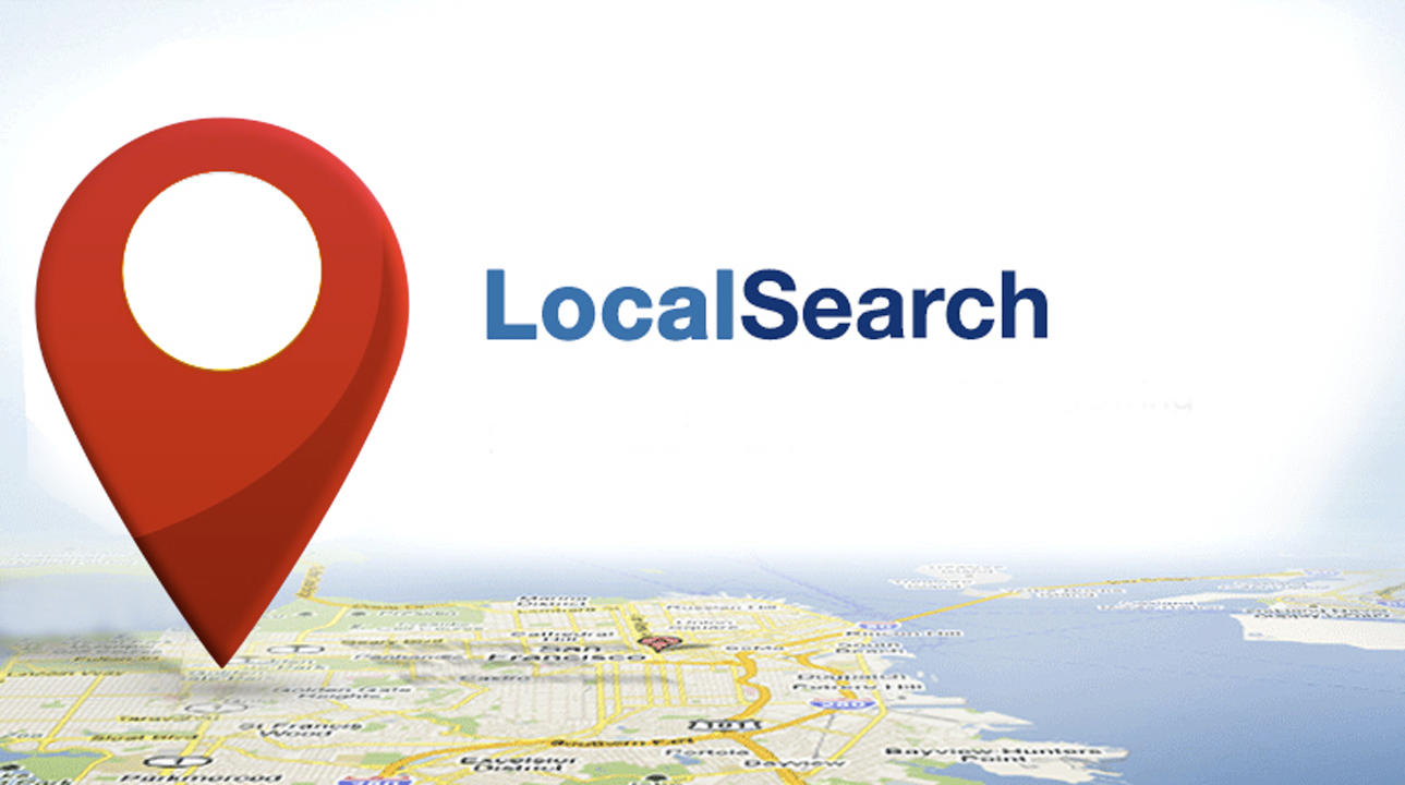 Map in icon representing local search results.