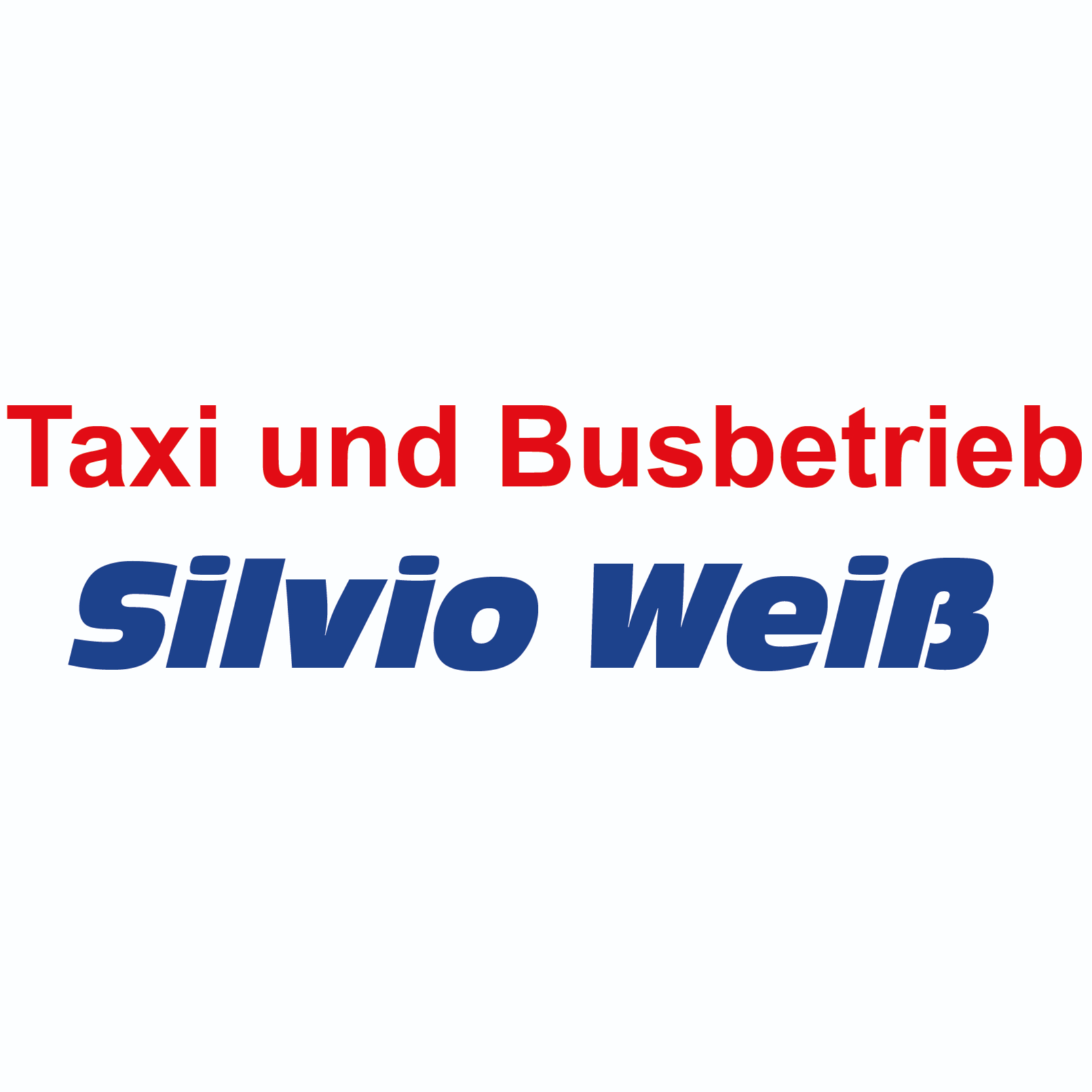 Logo Taxi und Busbetrieb Sivio Weiß