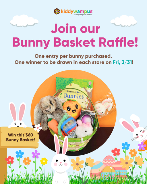 Don't miss the chance to win a $60 Bunny Basket from kiddywampus this Easter! 🥰