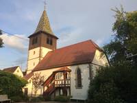 Maria-Barbara-Katharina Kirche - Evangelische Kirchengemeinde Schornbach, Auerbachweg 10 in Schorndorf-Schornbach