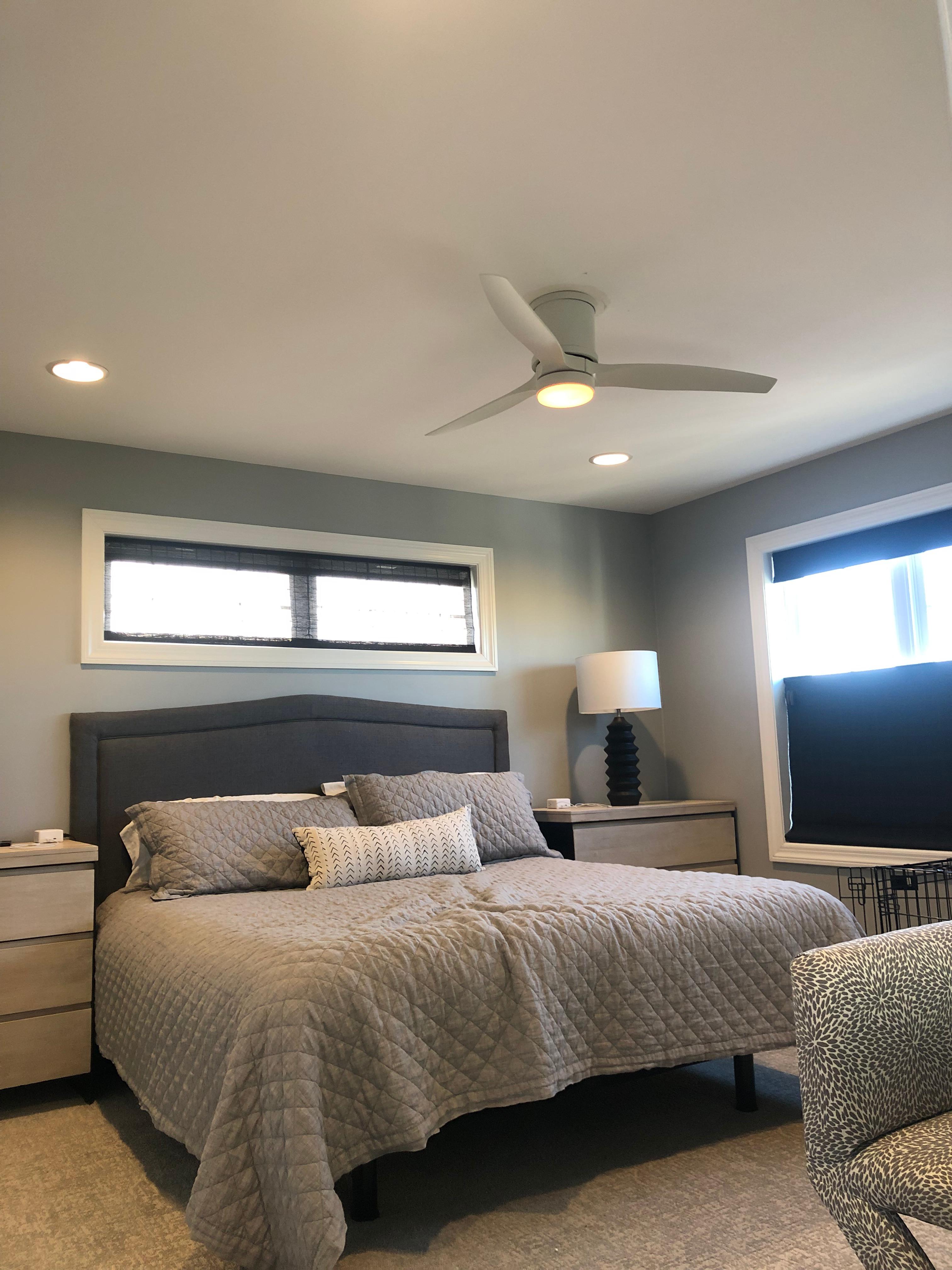 Removede existing and installed a new Emerson ceiling fan/light.