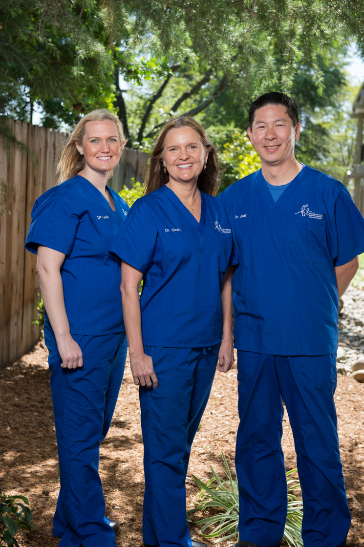 Drs. Lexie Lyons, Cindy Weideman, and Jeff Sue