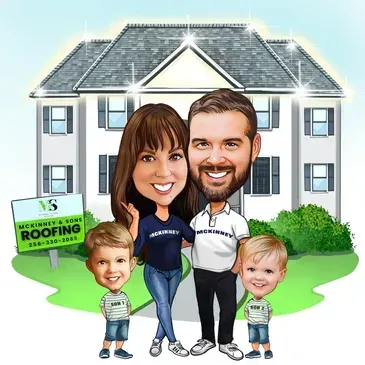 McKinney &amp; Sons Roofing Logo