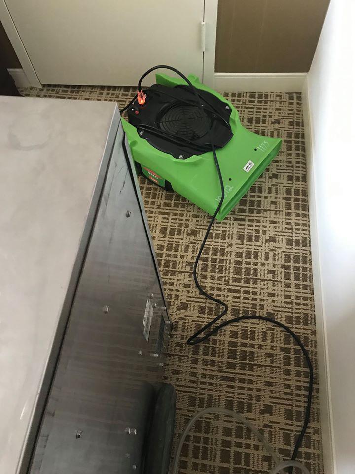 Hotel undergoing water damage restoration from SERVPRO of Northwest St.Louis County. Our team has decades of experience working in the commercial restoration space!