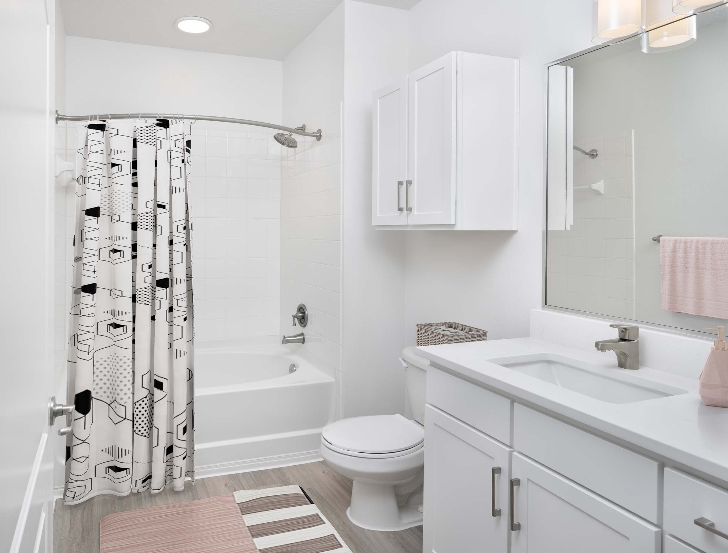 Bathroom with spacious bathtub at Camden Montague apartments in Tampa, FL