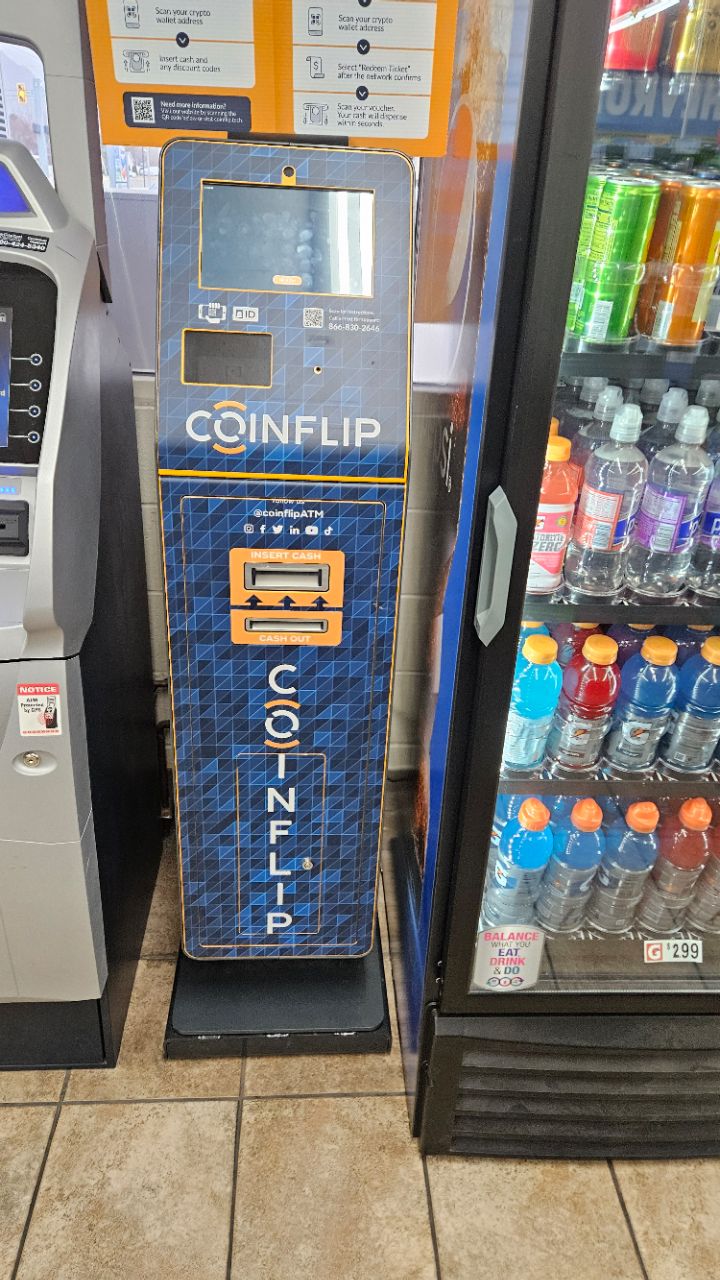 CoinFlip Bitcoin ATM - Chevron (Sandy) Logo
