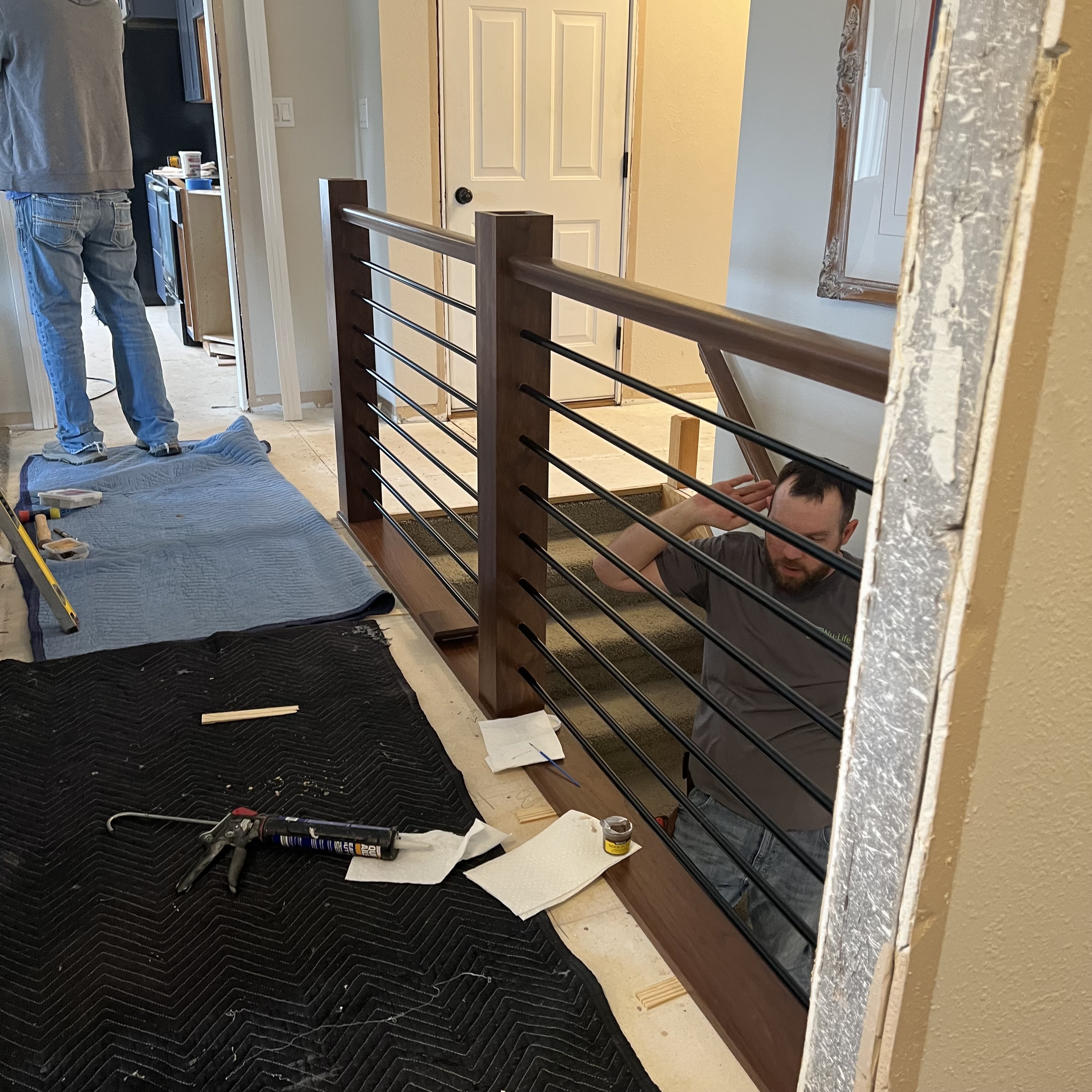 Walnut Stair Railing