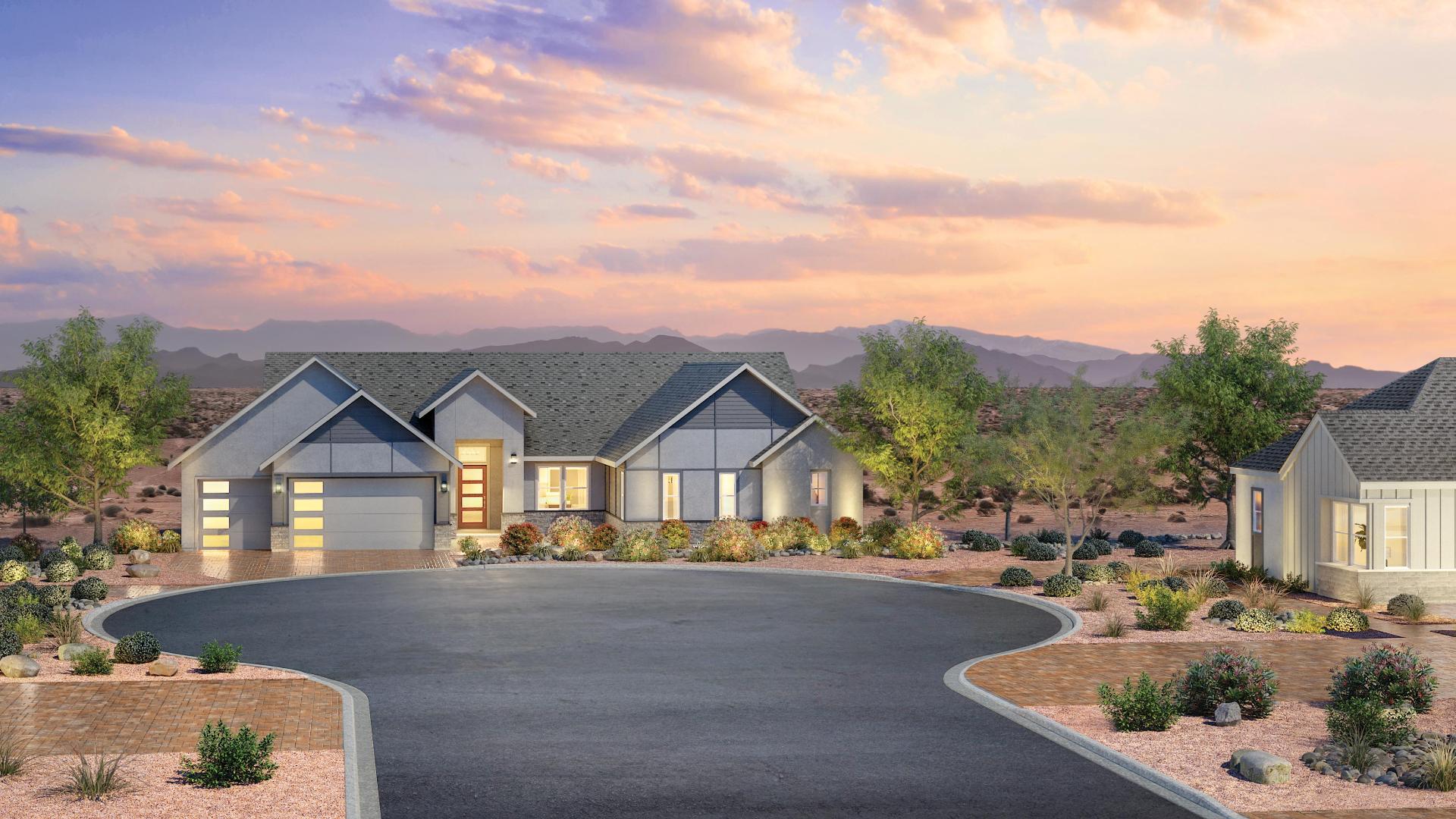 Beautiful exterior architecture and color palettes