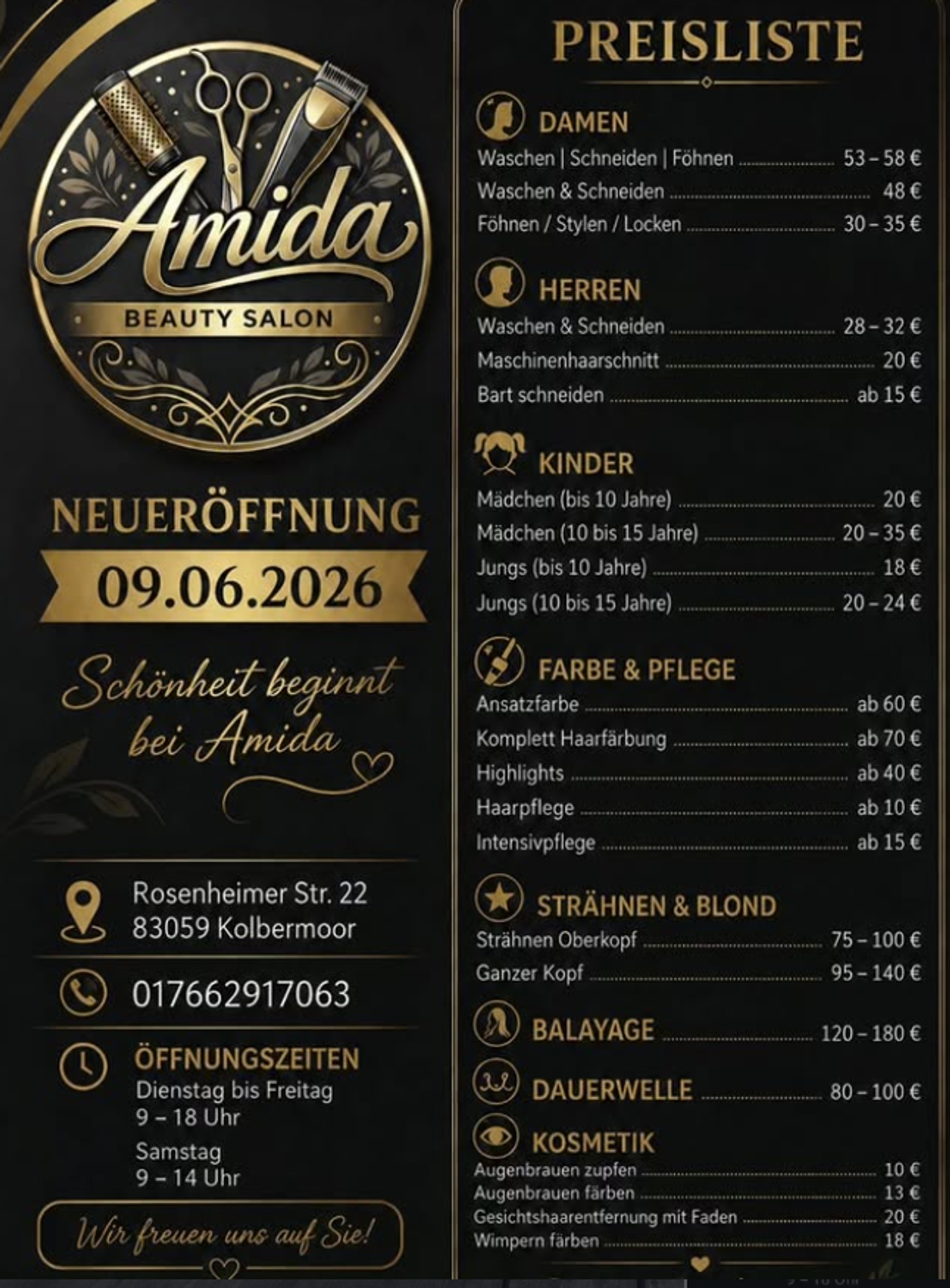 Amida Beauty Salon, Rosenheimer Str. 22 in Kolbermoor