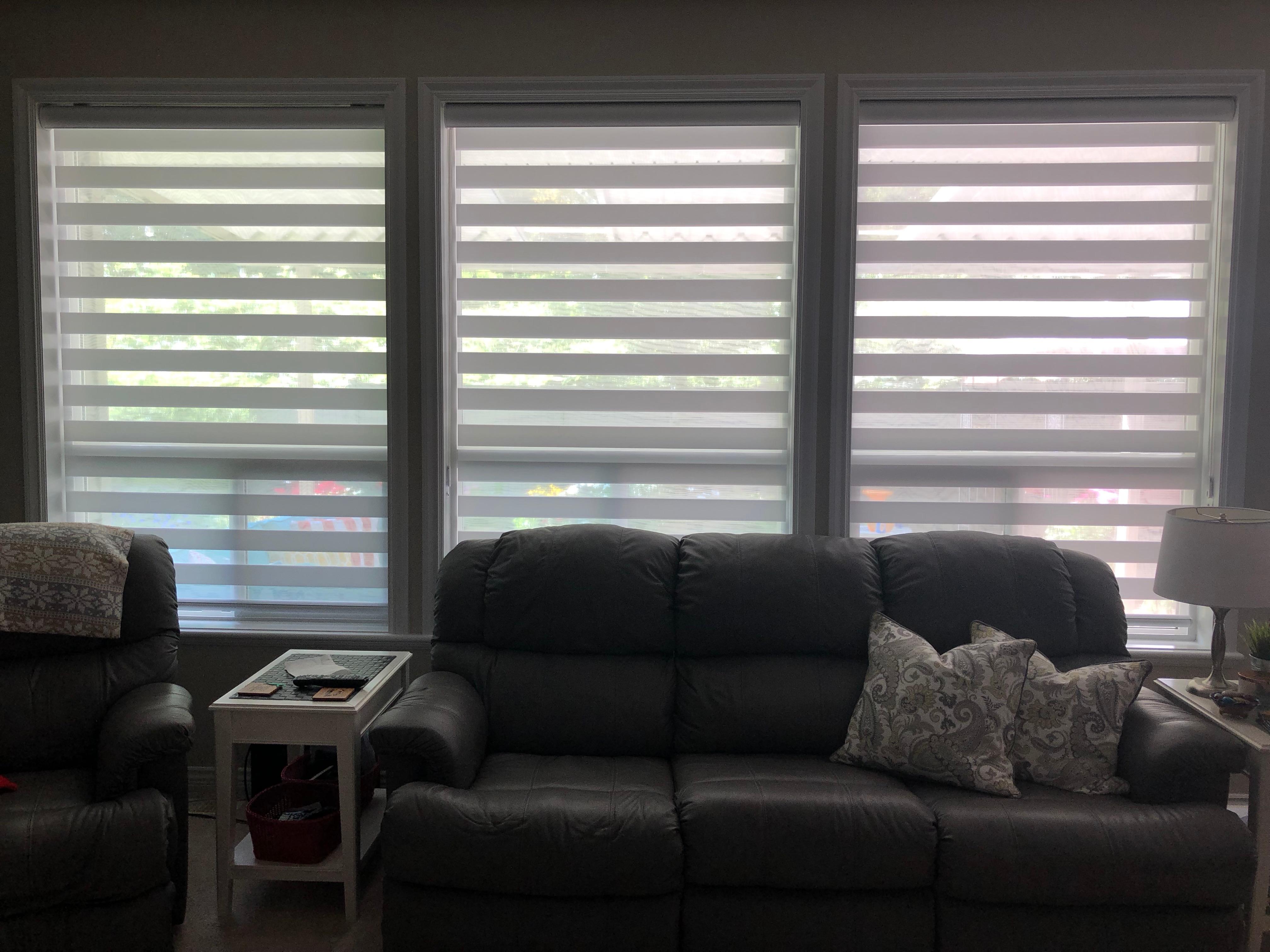 Dual Shades offer flexibility when it comes to how much or how little light you want to allow into y Budget Blinds of Chilliwack, Hope and Harrison Chilliwack (604)824-0375