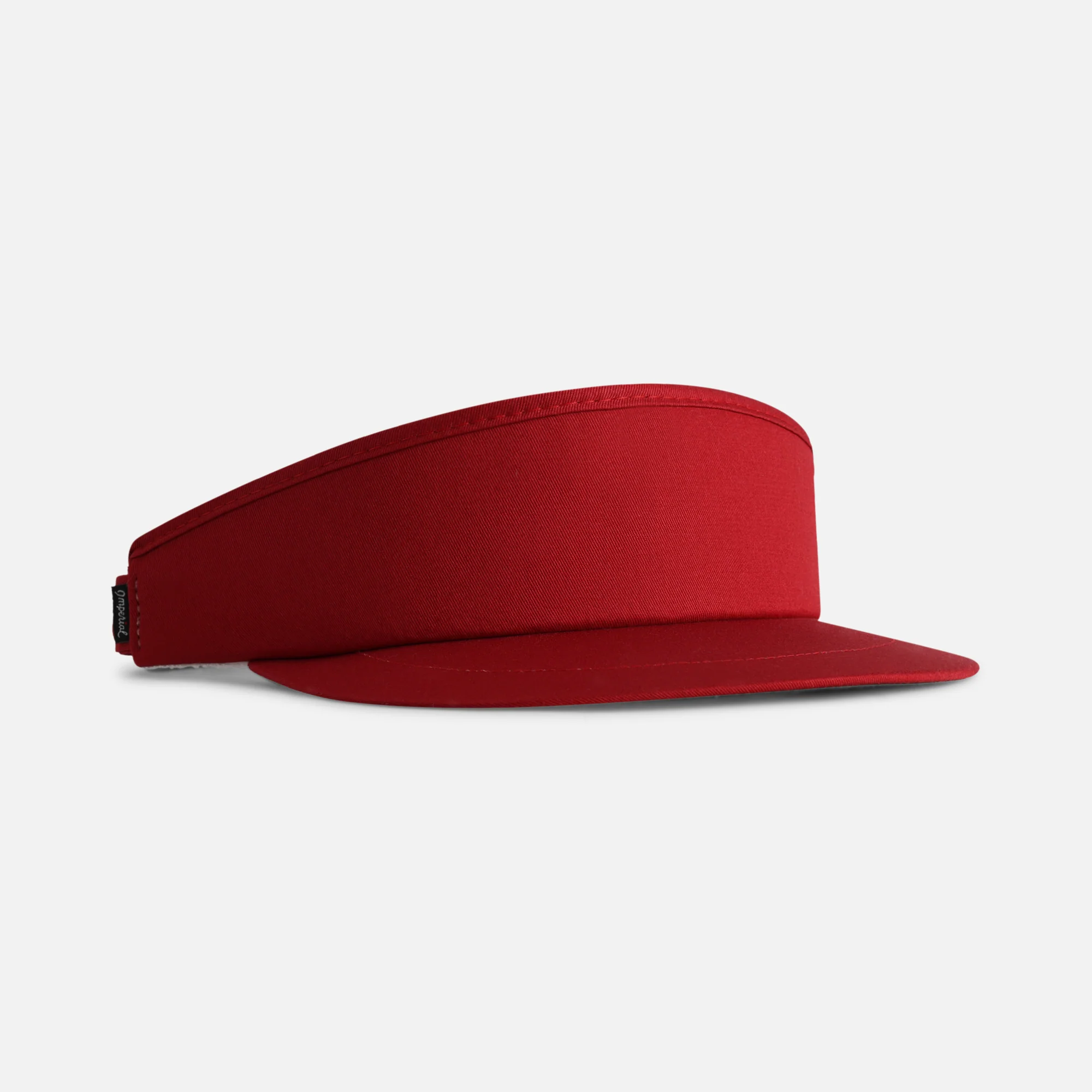 Tour Visor&reg; in deep red, undecorated - the blank canvas Imperial decorates to order.