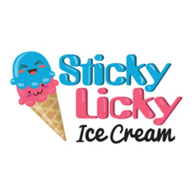 Sticky Licky Ice Cream Logo