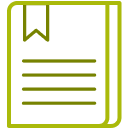 Bookmarked page icon.