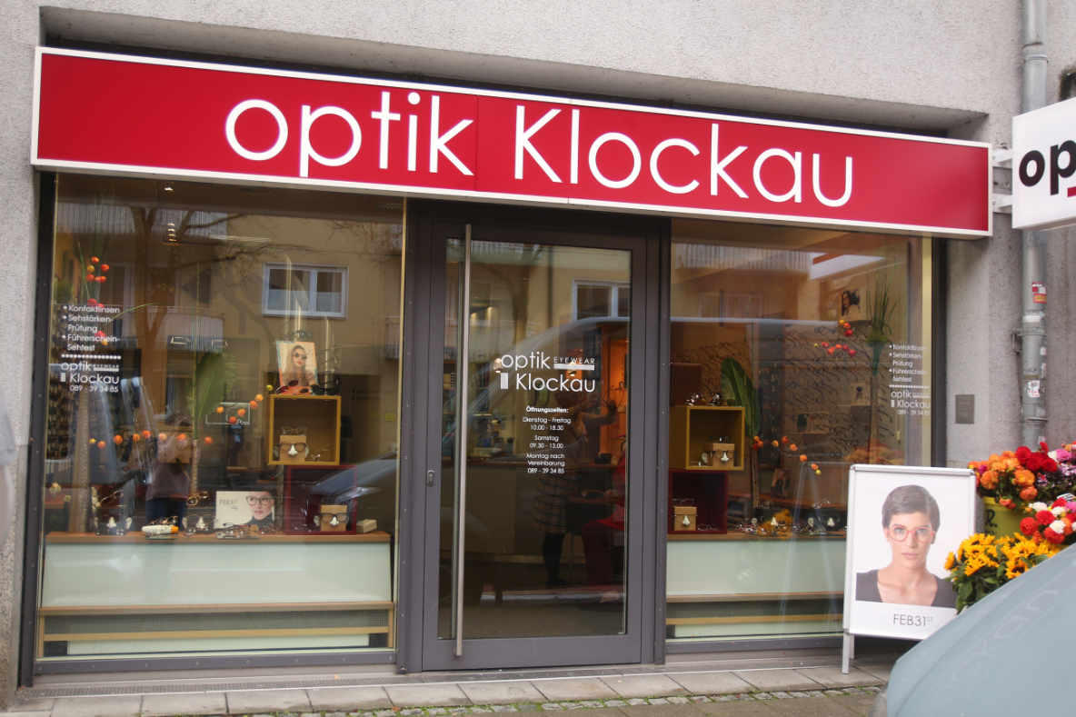 Ladengeschaef Optiker | Optik Klockau | München
