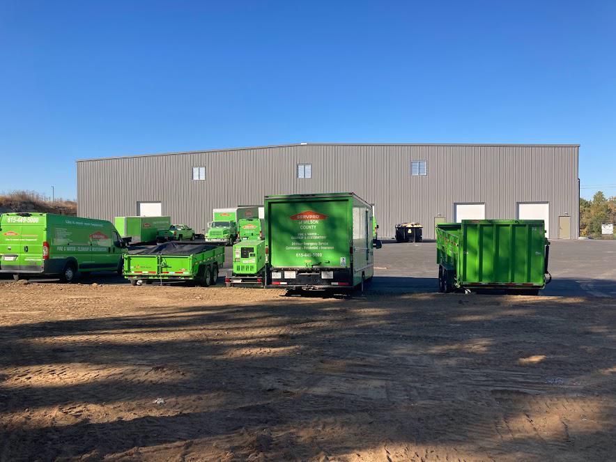 The SERVPRO trucks are ready to serve the people of Wilson County. We are ready to continue being the best water, fire, and mold restoration company in Wilson County!