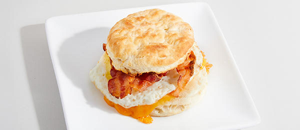 Biscuit Bacon Egg Cheese Sandwich