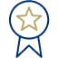 Award ribbon icon.