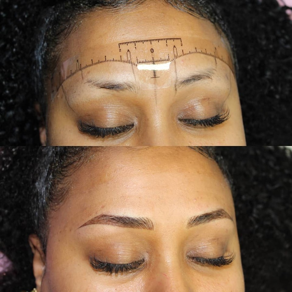 Before After Microblading & Shading Service.  $200 off Microblading - Before After Same Day Microblading - use code Brows200