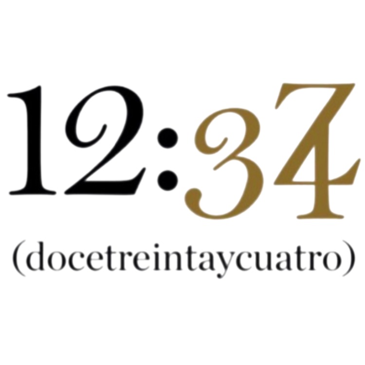 Zapatería Doce Treinta y Cuatro 12:34 Logo