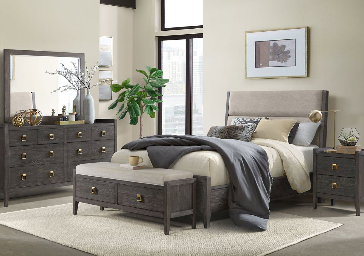 Plympton Upholstered Bed Furniture Row Fort Wayne (260)416-0724