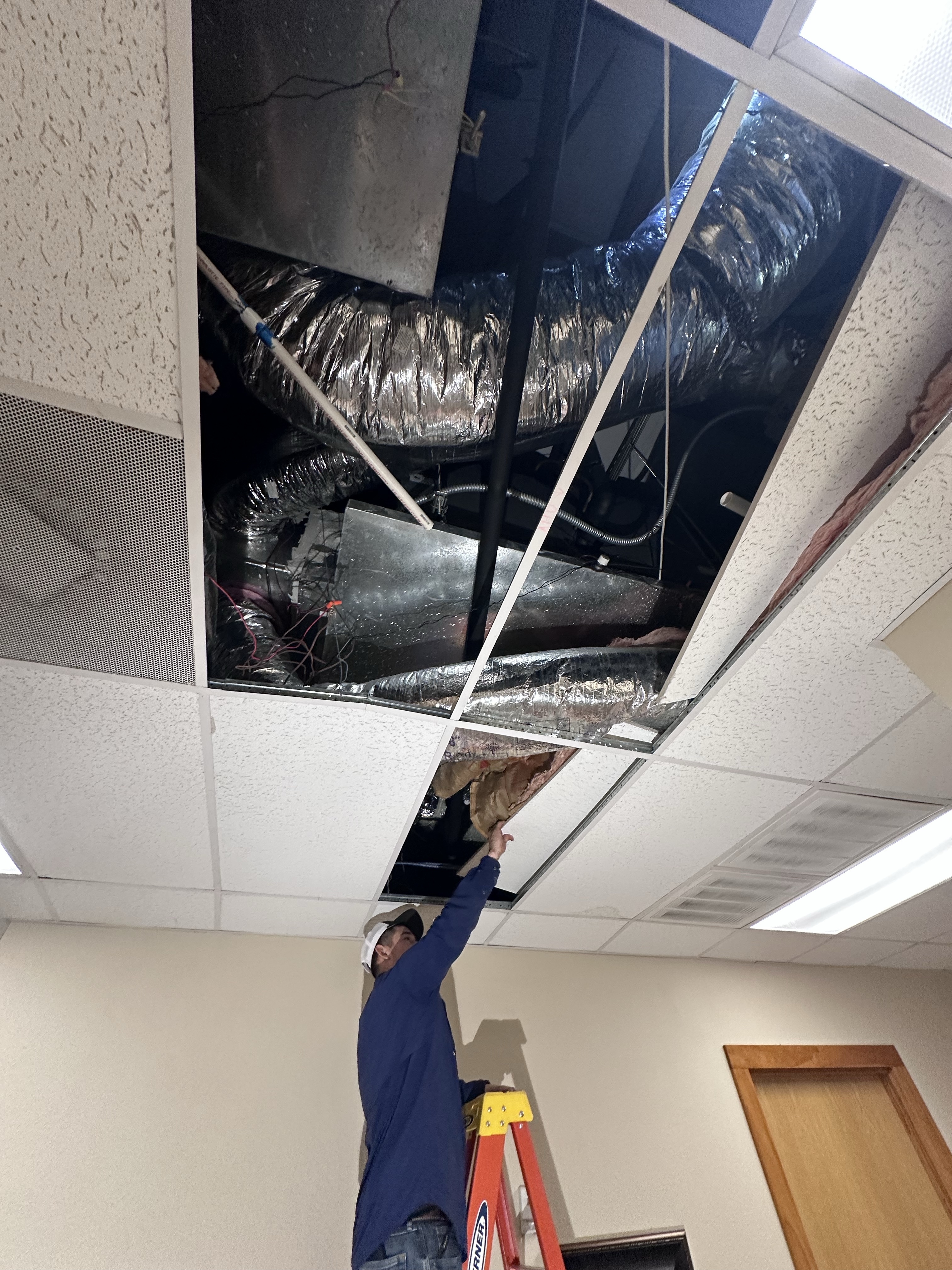 Commercial service and repairs are available whether it's a roof top system or a system above your ceiling. We have you covered!