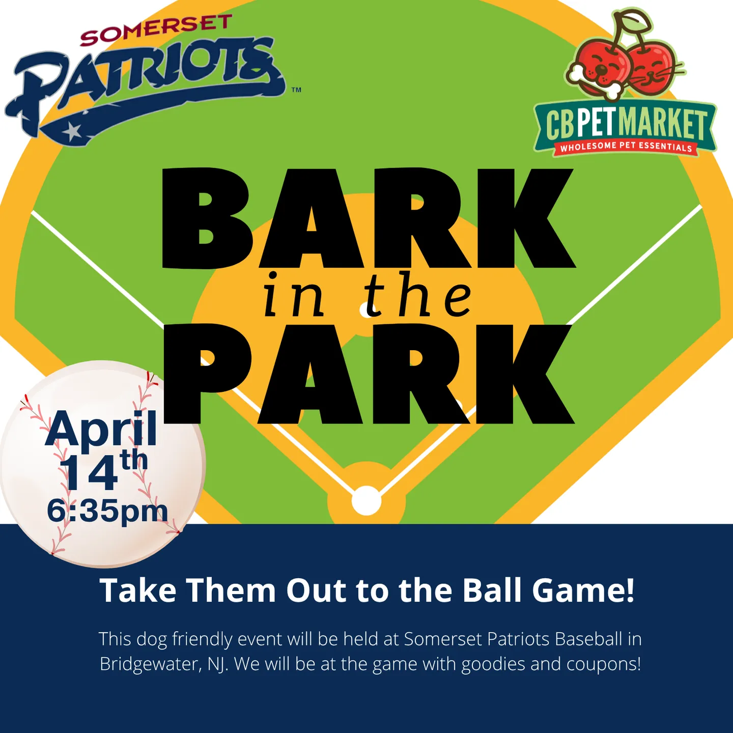 Image of Local Pet Event Bark in The Park at Somerset Patriots Nearby