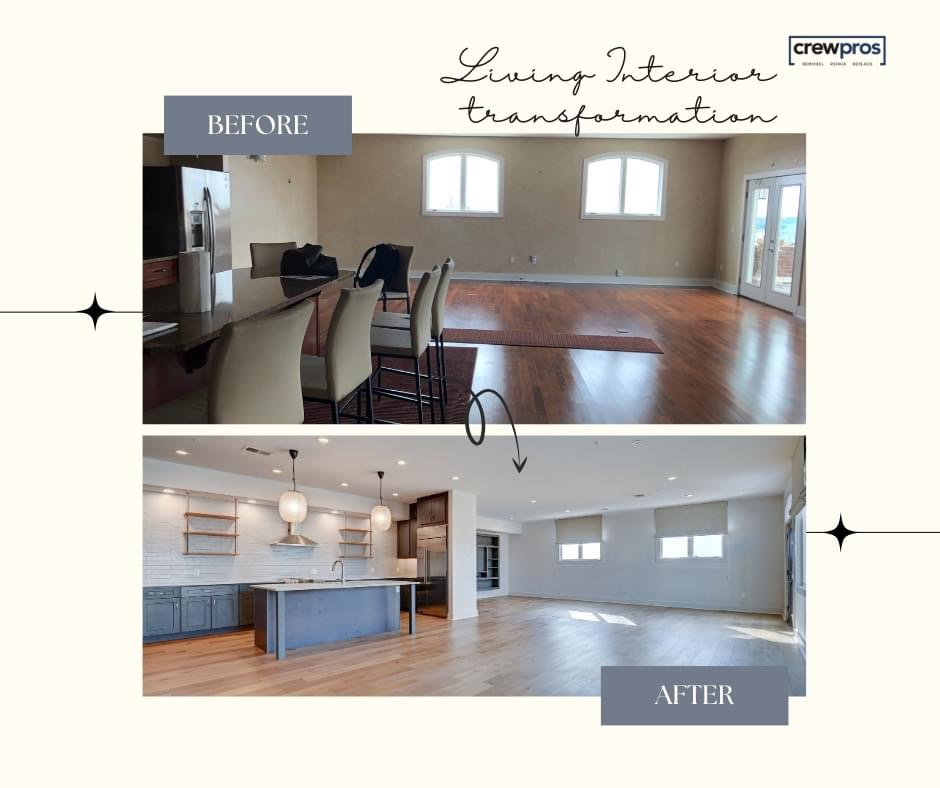 Check out this renovation from CrewPros Nashville Home Services & Remodeling! From outdated to outstanding! This kitchen remodel journey is proof that home remodeling dreams can come true. Say goodbye to outdated cabinets and hello to sleek, modern style. A perfect new space for family meals and hosting unforgettable gatherings. When you’re ready to update your kitchen, be sure to contact CrewPros Nashville!