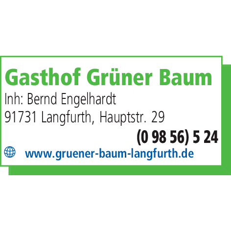 Gasthof „Grüner Baum“  Bernd Engelhardt Logo