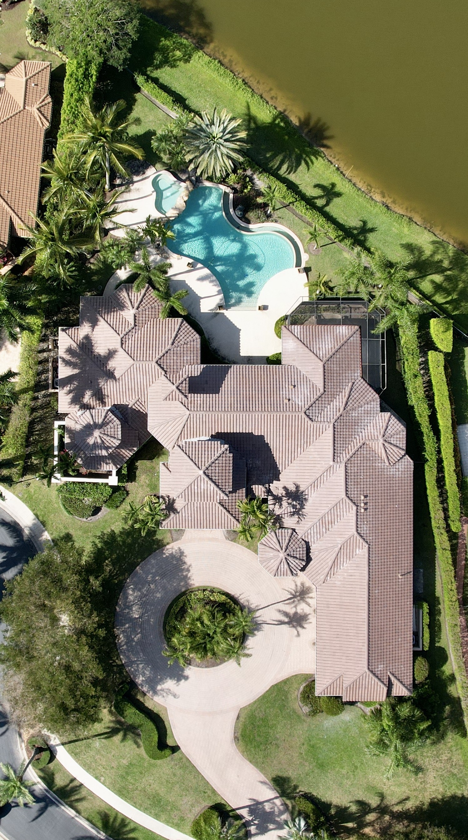We installed a barrel tile from Eagle called Arcadia Canyon Brown for this roof replacement.